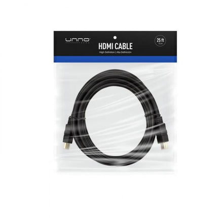 CABLE UNNO TEKNO HDMI 7.5M /25FT CB4125BK