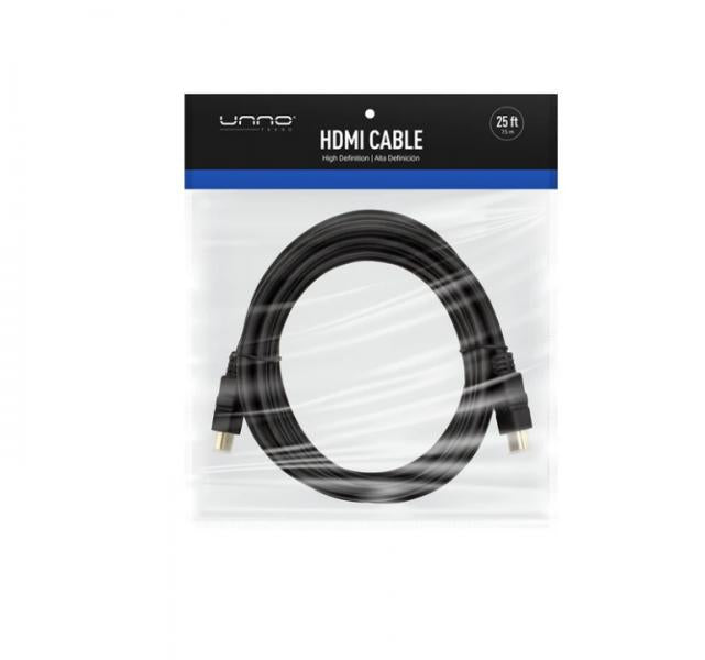 CABLE UNNO TEKNO HDMI 7.5M /25FT CB4125BK