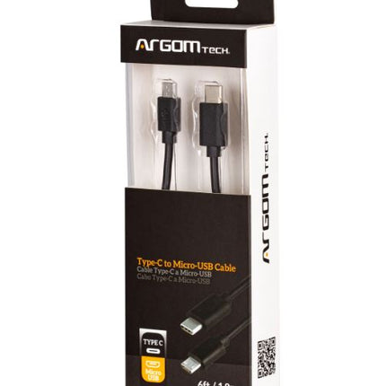 CABLE ARGOM TYPE C TO MICRO USB M/M 6F/1.8M ARG-CB-0065